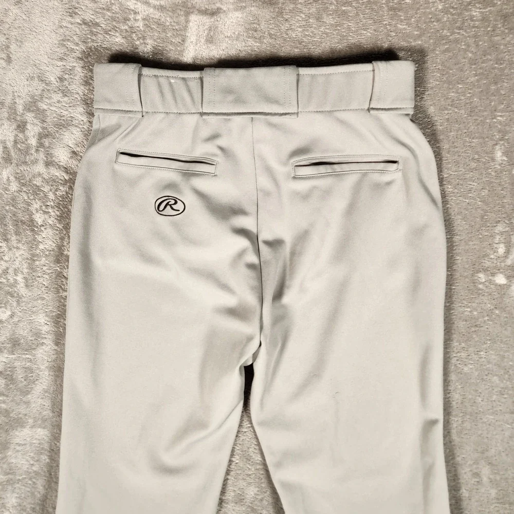 Rawlings Baseball Pants Mens Size M Grey Excellent Pro-Dri‎ ACABP31SR Reinforced